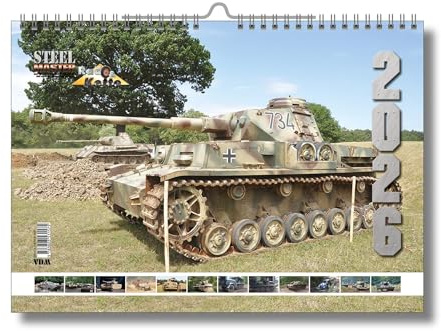 STEELMASTER 2026 – Panzerfahrzeuge – A3-Wandkalender – Original VDM Heinz Nickel-Kalender [Kalender] (A3 - Posterkalender)