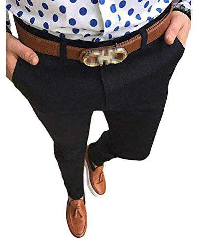 shownicer Pantalons de Sport Casual Jogging Été À Carreaux Slim Grande Taille avec Poches Ceinture Élastique Mode Casual Jogger Pant C Noir XL