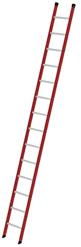 Kunststoff-Anlegeleiter, 14 Sprossen Arbeitshöhe bis ca. 5,30 m