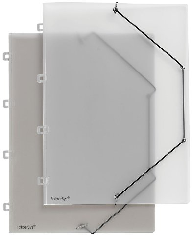 Eckspanner-Mappe PP A4 transparent rauchtopas