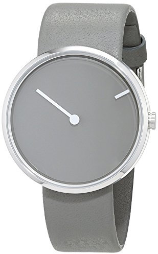 Jacob Jensen Unisex Analog Quarz Uhr mit Leder Armband 32252