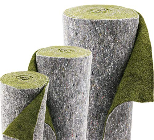 5m Aquagart Ufermatte für Teiche 75 cm Breite I Bewuchsmatte Böschungsmatte & Hangsicherung I PP Schutz Abdeckung für Teichfolie I witterungsbeständige Teichufer Umrandung grün I verschiedene Abmaße