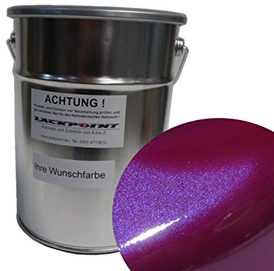 1 Liter Spritzfertigen Basislack Candy Violett Metallic Autolack Trendlack neu