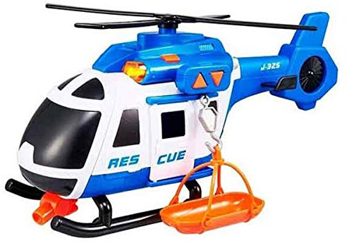 Teamsterz 1416393 Light and Sound Rescue Helicopter Toy, 3-6 Years