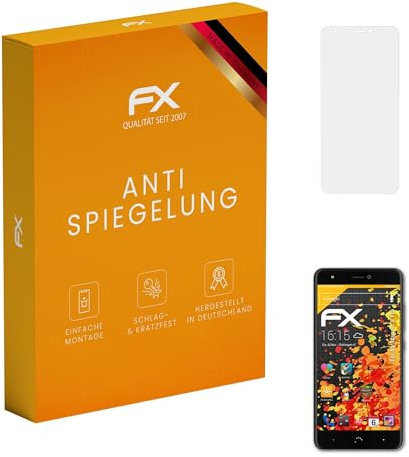 atFoliX Película Protectora compatible con bq Aquaris X Pro Lámina Protectora de Pantalla, antirreflejos y amortiguadores FX Protector Película (3X)