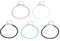 ULTNICE Leather Cord Bracelet Making Kit 50Pcs Bracelet String Braided Rope Wrist with Lobster Clasp Bracelet Strap for Jewelry Making