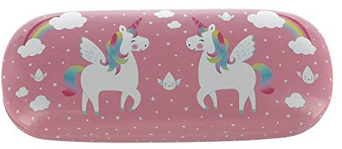 Sass & Belle LOU005 - Brillenetui Vintage Map Rainbow Unicorn