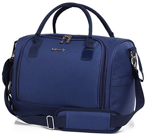 Leonardo LEO50400 Borsa passeggino porta pannolini e biberon per Neonato Borsa cambio pannolino con attacco passeggino universale impermeabile (Blu)