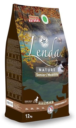 Lenda Senior Mobility 12Kg - Pienso para Perros Senior o Adultos con Dolores Articulares | Pienso Hipoalergénico Rico en Pavo | Comida para Perros Mayores Natural y bajo en Cereales