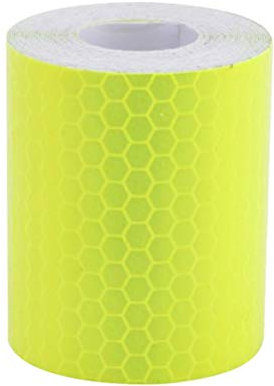 LIOOBO Nastro Catarifrangente Nastro Adesivo rifrangente in Giallo 5 * 300cm 4 Pezzi
