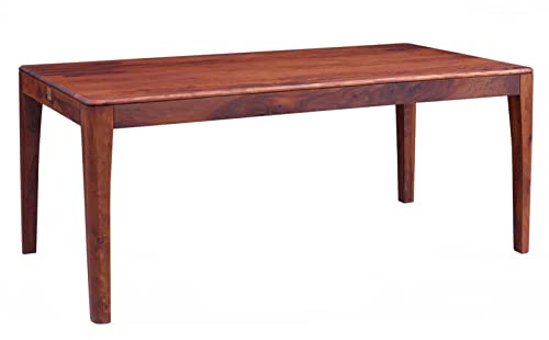 MASSIVMOEBEL24.DE | Brooklyn Esstisch aus Massivholz #04 | aus Sheeshamholz - Walnuss, geölt | 200x100x76 cm | moderner Massivholztisch Esszimmertisch
