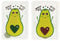 Handwärmer Taschenwärmer Sets wiederverwendbar, Wärmepad für kalte Tage und für unterwegs, Wärmeknickkissen mit tollen Motiven (2er-Set Kawaii Avocados)