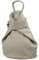 SH Leder Leichter echt Leder Damenrucksack CityRucksack Daypack Frauen Rucksack in Genarbt Rindleder 29x34cm Pamela G2517 (Beige)