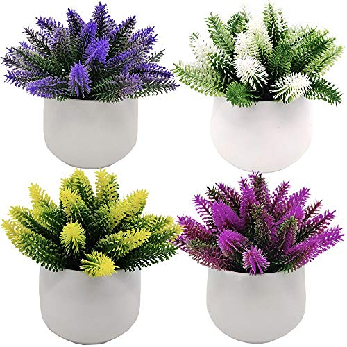 Fycooler Plantes Artificielles en Pot, Plantes Topiaires Artificielles de Cactus, Plantes Succulentes Décoratives Faux Cactus en Plastique pour la Noce de Décoration de Table de Bureau à Domicile
