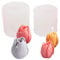Molde de tulipán - 2 moldes 3D para velas de tulipán en forma de flor de tulipán, moldes de jabón hechos a mano para hacer velas, manualidades de resina, decoración de pasteles de fondant