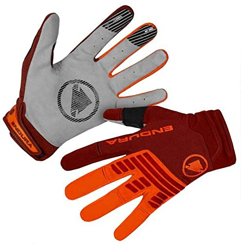 Endura MTB-Handschuhe SingleTrack Windproof Orange Gr. M