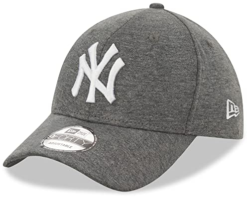 New Era New York Yankees Jersey Cap Modell 9Forty Verstellbarer Strapback-Verschluss MLB Baseball grau - One-Size