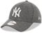 New Era New York Yankees Jersey Cap Modell 9Forty Verstellbarer Strapback-Verschluss MLB Baseball grau - One-Size