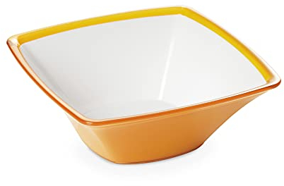 Omada Design Ensaladera de 2,3 L, cuenco de cocina de acrílico irrompible, lavable en lavavajillas, fabricado en Italia, lìnea Square