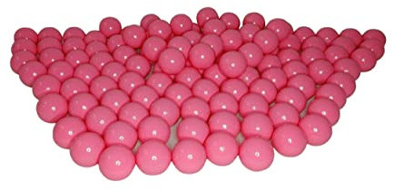 100 Bio Bällebad Bälle aus nachwachsenden Zuckerrohrrohstoffen (7cm Ø, Rosa 89)