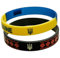 2pcs Ukraine Flaggen Armband Silikon Ukraine Armbänder Gummi -nationalflaggen -Armband Ukrainische Geschenke Für Fan -Souvenirs