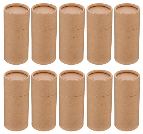 Beavorty 10st Papierröhrchen-box Für Flaschen Mit Ätherischen Ölen Zylinderschachtel Aus Papier Leere Deobehälter Aus Pappe Papierrohr Räucherstäbchen Befestigungsrohr Für Gesichtspapier