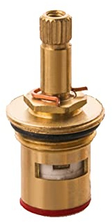 Wasserhahn-Keramik-Kartuschenventil, G1/2 Zoll Messinghahn, Keramikscheibenkartuschen, Ersatz für Warm- und Kaltwasserspule (G1- H54 mm)