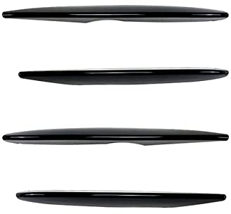 Nonuin Splitter Frontspoiler Für Mercedes Für Benz GLC/GLC Coupe GLC250 300 GLC43 AMG Nebelscheinwerfer Trim Cover Aufkleber Air Knife Stoßstange Spoiler Grille (Farbe : 4pcs Gloss Black)