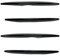 Nonuin Splitter Frontspoiler Für Mercedes Für Benz GLC/GLC Coupe GLC250 300 GLC43 AMG Nebelscheinwerfer Trim Cover Aufkleber Air Knife Stoßstange Spoiler Grille (Farbe : 4pcs Gloss Black)