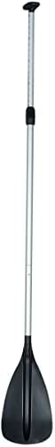 Enero Aluminium Paddel für SUP Board – Aluminium & ABS Höhenverstellbares Paddel 165-208cm – Griff mit T-Griff – Faltbares Ruder für Wassersport – Schwarz & Silber