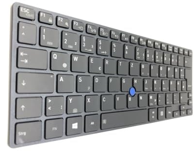 T-ProTek Tedesca - Illuminazione tastiera nera per tastiera compatibile con Toshiba Tecra X40-D-10F