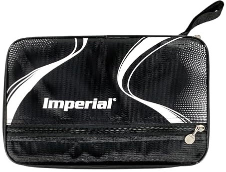 Imperial Tischtennis Schlägerhülle ITT-4 | Einzelschlägerhülle mit separater Fronttasche für Zubehör