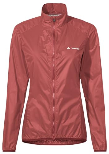VAUDE Damen Matera Air Jacket, Leichte Windjacke, winddicht, atmungsaktiv & wasserabweisend, kleines Packmaß, Passform: Slim fit, brick, 42