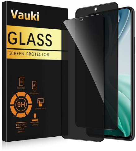 Vauki Protector Pantalla Privacidad para Xiaomi Poco F3/Mi 11X/11X Pro/11i 2 Piezas,Cristal Templado Anti Espía,Anti-Espía Vidrio Película,9H Dureza,Anti-Arañazo,Sin Burbujas,Privacy Screen Protector