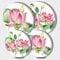 Lotus Flower Metal Round Hob Covers 4-Piece Stove Plate Cooker Hob Covers for Cookers Top Burner Gas Range Oven Protector Kitchen Tools Accessories Cooktop Decorative Kitchen Decor