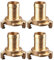 4 Pcs Brass Quick Connector, DN20 Geka Plug 3/4 Garden Hose Water Coupling for Irrigation, Industrial and Household