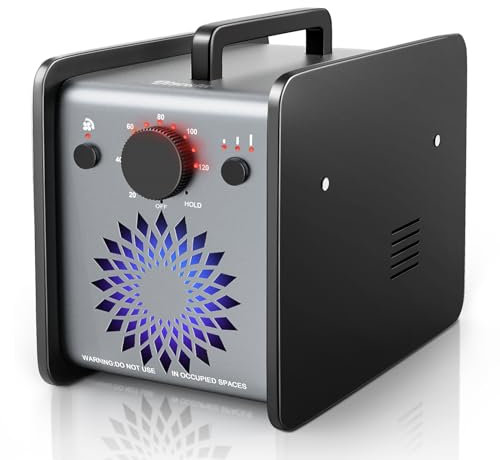 Generador de ozono 15,000 mg/h, máquina eliminadora de olores de ozono para coche doméstico, generador de ozono ultra potente para eliminación integral de olores