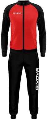 Givova Cuba Anzug, rot/schwarz, 3XS