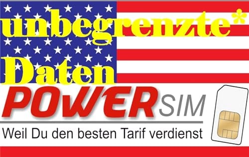 Power Sim USA T-Mobile Netz Prepaid Karte unbegrenzte* Daten