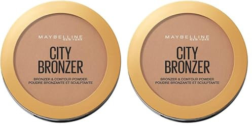 MAYBELLINE New York City Bronze Puder, 8 g (Packung mit 2), 2x 4 g, Matt, Medium, Cool, Neu, Bronzer