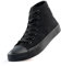 sharllen Unisex Sneaker Stoffschuhe Damen Herren Canvas Schuhe High Top Turnschuhe(Black1 255)