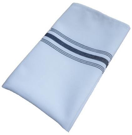 Weavric Bistro gestreifte Stoffservietten, 45,7 x 55,9 cm, wiederverwendbar, waschbar, mit gesäumtem Rand, für Restaurant, Abendessen, Catering, Hotel, Weiß mit schwarzen Streifen, 12 Stück