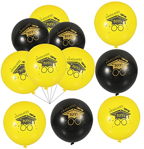 UPKOCH 30 Stück 2023 2023 Graduierungsballons Zum Feiern Von Ballons Graduierungsparty Ballon Grad Party Zubehör Abschlussfeier Gastgeschenk Dekorativer Abschluss Ballon Ballons