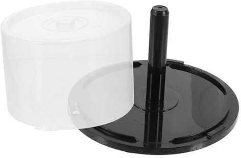 Alipis Contenitore Porta Cd in Plastica Con Capacità Di 50 Contenitore Porta Cd/dvd Per Una Facile Organizzazione Della Scrivania