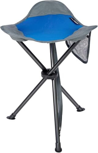 Portal Taburete plegable para camping, trípode plegable, portátil, ligero, plegable, silla pequeña, asiento de viaje para senderismo, mochileros, pesca, senderismo, eventos, festivales, carga de 102