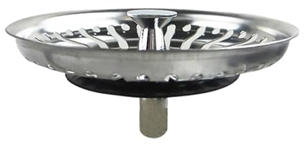 EJPPDHCO Kitchen 84mm Sink Strainer Replacement Plug Stainless Steel Drain Waste Stopper For Kitchen Sink Bathroom Drain Stoppers