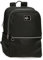 Pepe Jeans Christine Mochila para Portátil Portátil 15,6 Pulgadas Negro 29x40x11 cms Poliéster con Detalles en Piel Sintética 15,6L by Joumma Bags