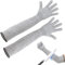 Manguitos de brazo resistentes a cortes – Manguitos protectores de grado 5 para jardinería, reparación, cocina, aseo de mascotas | Manguitos de protección antiarañazos, gris, Refer to description