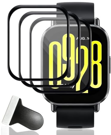 Zerrshoo 3 Piezas Protector Pantalla para Xiaomi Redmi Watch 5 Active | Película TPU Híbrida, Alternativa flexible al Cristal templado, Cobertura 3D, Anti-Arañazos Sin Burbujas , HD Transparente
