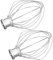 EMDMGJ Blender Mixing Head, 2pcs K45WW Stainless Steel Egg Beater, Compatible For Kitchenaid 4.5QT And 5QT Artisan Series Tilt Head Vertical Mixer Stainless Steel Egg Beater Mesh